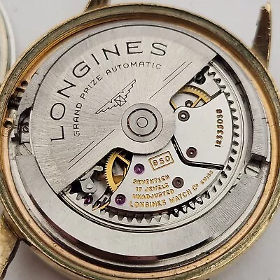 Vintage Longines GRAND PRIZE Men's Automatic Watch Cal.350 10K Gold Filled 1963 • $599