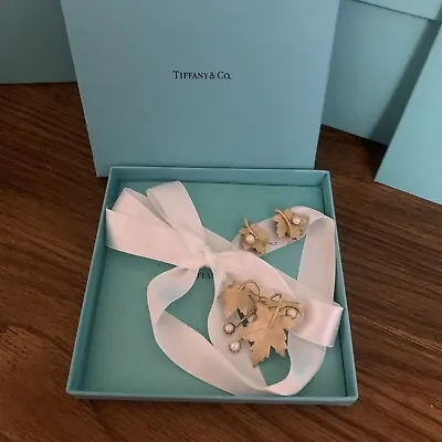 Vintage Sara Coventry Pin Clip Pearl Earrings Set W Tiffany And Co Blue Box • $8