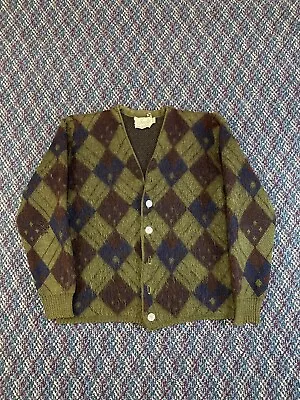 Vintage Jersild 1960s Wool Mohair Cardigan Sweater Grunge Rockabilly Kurt Cobain • $49.99