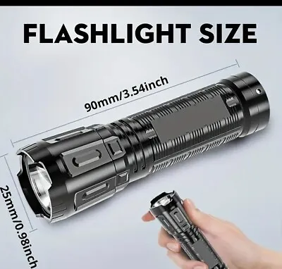 📫Mini LED  Flashlight Super Bright  USB ABS 3 Modes  Rechargeable. Lot#112 • $4