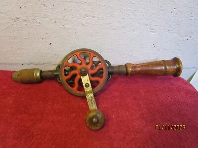 Vintage Millers Falls No 2 Hand Drill Auger EGGBEATER Bit Brace Seems To Work • $29.99