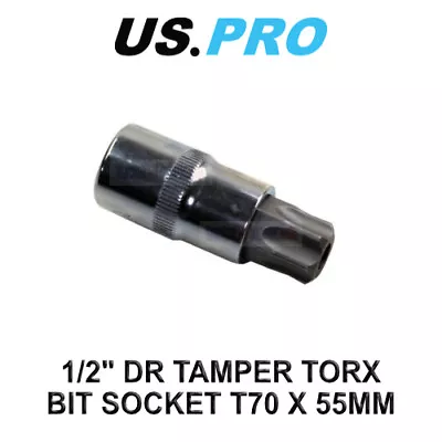 US PRO Tools 1/2  DR Tamper Torx Bit Socket T70 X 55MM 3341 • £4.15