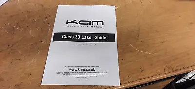 KAM Class 3B Laser Guide Version 3.0 Operating Instruction Manual • £4.99