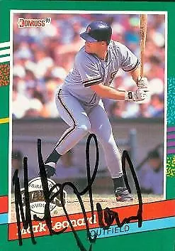 Mark Leonard Autographed Baseball Card (San Francisco Giants) 1991 Donruss #526 • $14