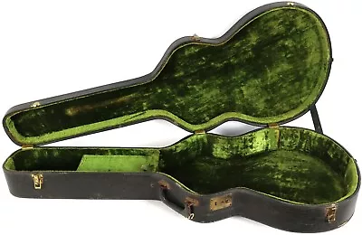 Vintage 1960s Lifton Guitar Case 16  Semi-hollow Archtop Gibson ES Black/Green • $683.99