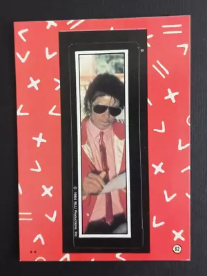 1984 Topps Michael Jackson Series 2 Trading Sticker Card #62 I • $1.85