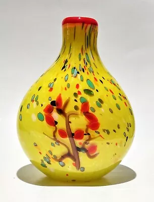 Murano Style Blown Glass Vase Sommerso Technique • $58.99