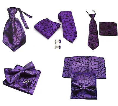 £5.99 • Buy Bow Tie + Cufflinks + Handkerchief Cummerbund Kid Adult Set Paisley Collection