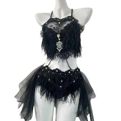 Sexy Club Nightclub Party Carnival Costume Dancer Stage Performance Costume • $135.53