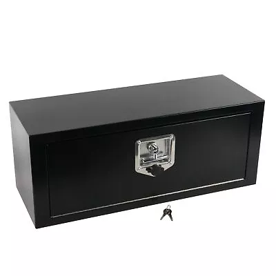 27.75 *10 *10.5  Steel Underbody Trailer Box Pickup Truck Tool Box W/ Lock Key • $139.99