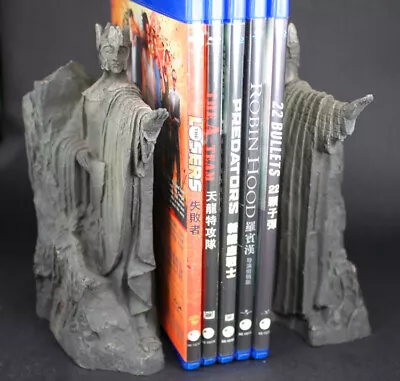 Pair The Lord Of The Rings Hobbit The Gates Of Gondor Statue Bookend Resin Decor • $39.99