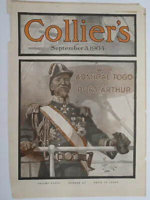 Collier's Magazine Cover September 3 1904 Admiral Togo By J. C. Leyendecker • $127.50