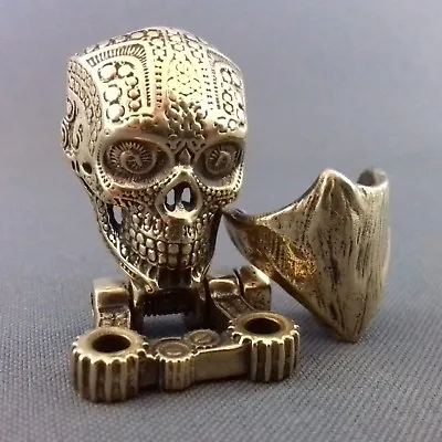 Bandit Skull Buckle Lock Clasp For Paracord Bracelet EDC Handmade Hand-Cast • $27.92