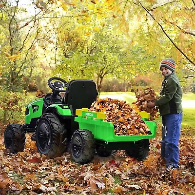 Ride-on Tractor Excavator & Bulldozer: Electric With Trailer Control LEDs • $510.47