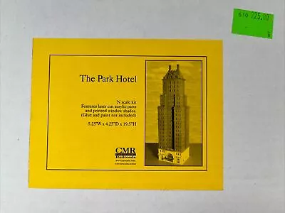 CMR Custom Model Railroads Kit - The Park Hotel N Scale NOS - GREAT DEAL!! • $59.99