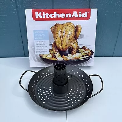 KitchenAid Vertical Barbecue Chicken Roaster Beer Can Holder Ctr. Cone Non-Stick • $25