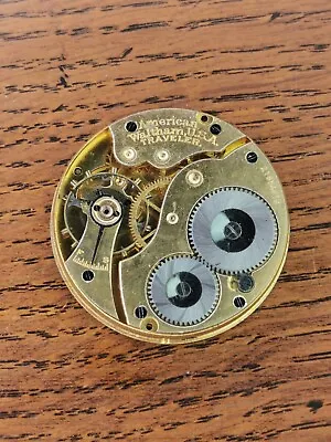 1918 Waltham Grade; Traveler Pocket Watch Movement Size 16s For Restoration • £29.99