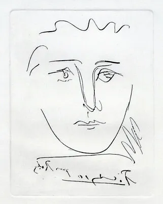 $115 • Buy Pablo PICASSO Pour Roby Plate Signed Modern Restrike Etching + COA