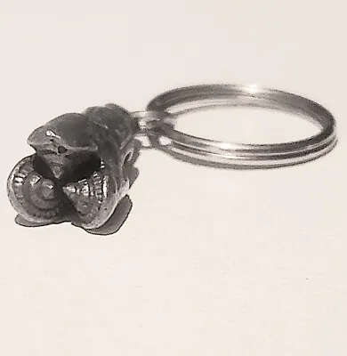 SDI Pewter Keychain Mini Oil Rig Drill Bit Tricone Key Fob Stainless Steel Ring • $8