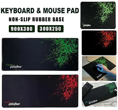 Rubber Speed Edition Gaming Large Mouse Pad PC Laptop Mat Razer Mouse Mat Smooth • $14.49