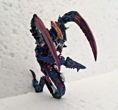 Warhammer 40k  Tyranid Ravener All Painted White Metal Assembled Figure No Stand • £12.99