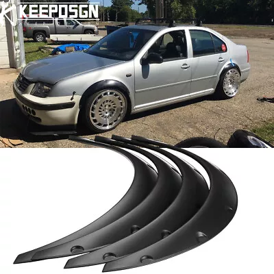 For Volkswagen VW Jetta Set Of 4 Fender Flares Extra Wide Body Kit Wheel Arches • $69.71