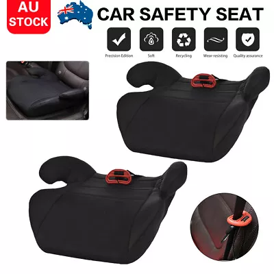 Car Booster Seat Safety Chair Cushion Pad For Toddler Children Kids Sturdy Black • $29.52