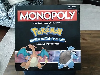 Pokemon Monolopy Exclusive Kanto Edition Board Game 2015-Complete • $41.99