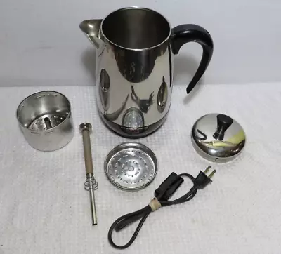 Vintage 8 Cup Farberware Superfast Fully Automatic Coffee Percolator Model 138A • $35
