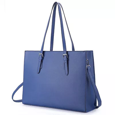 AU 15.6'' Laptop Bag For Women Waterproof Lightweight Leather Computer Tote Bag • $46.98