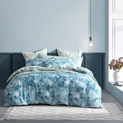 Logan & Mason Kiama Quilt Cover Set Blue • $34.97