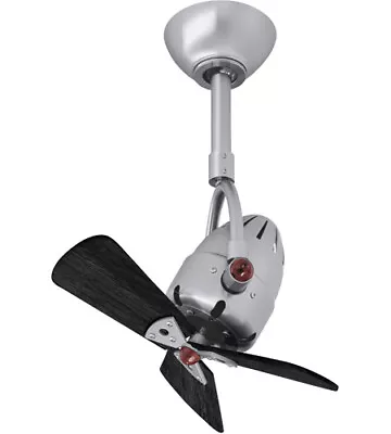 Matthews Fan Company DI-BN-WDBK Atlas Diane Indoor Ceiling Fan Brushed Nickel • $459