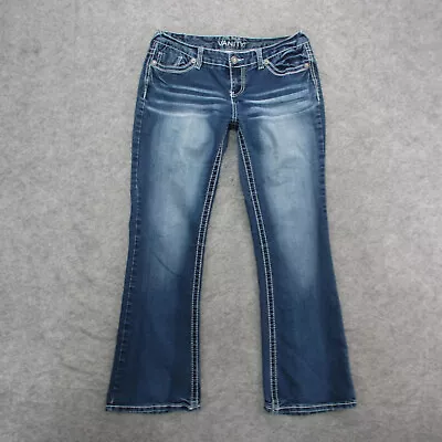 Vanity Jeans Women's 29x31 Blue Medium Wash Boot Cut Jeans • $15.99