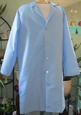 Best Medical Unisex L/S Lab Coat  42  Length Light Blue Size L & 2X • $16.99
