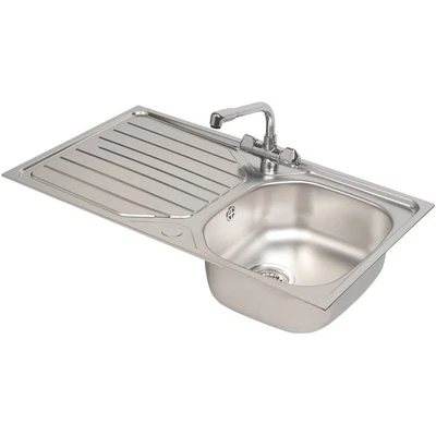 Franke Inset Sink & Mixer Tap Reno / Danube Stainless Steel 1 Bowl 860 X 500mm • £111.99