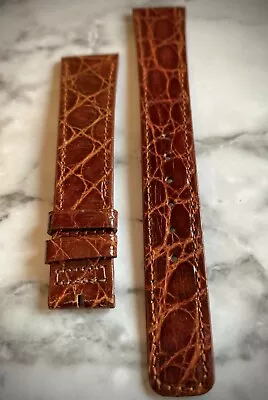 Genuine MOVADO 16mm Brown Crocodile Watch Leather Band Strap • $29.99