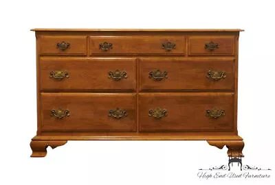 ETHAN ALLEN Heirloom Nutmeg Maple Colonial Early American 54  Double Dresser ... • $1011.99