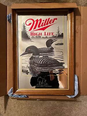 Miller High Life Beer Mirror Loon Mib • $95