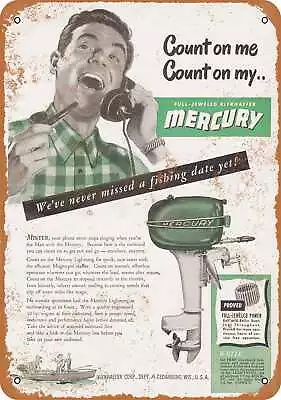 Metal Sign - 1948 Mercury Boat Motors -- Vintage Look • $18.66