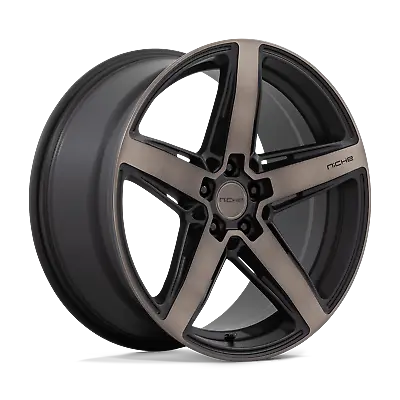 20x11 Niche M271 Teramo Matte Black W/ DDT Face Wheel 5x120 (43mm) • $401