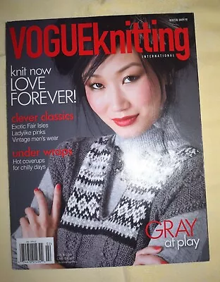 Vogue Knitting International Magazine Winter 2009/2010 Gray At Play • $3