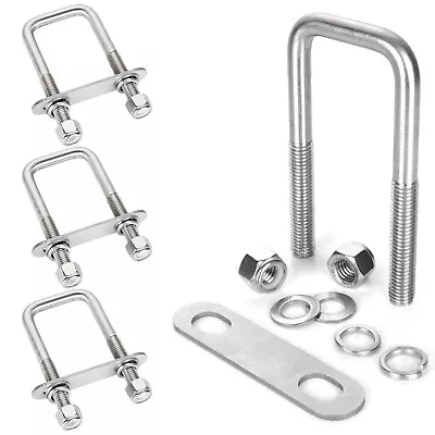 4Pack Square U-Bolts Stainless Steel U Bolts 2-1/16  Inner Width Boat Trailer... • $45.96