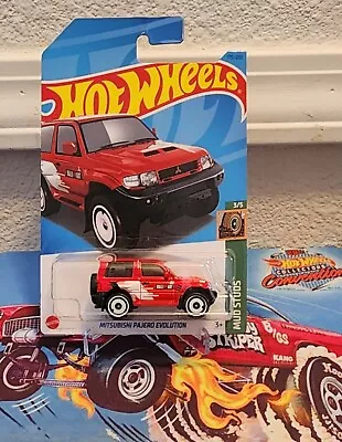 Hot Wheels Red Mitsubishi Pajero Evolution 3/5 2023 H  • $9