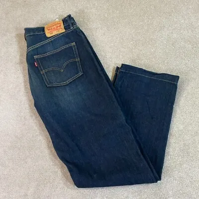 Levi's Jeans Mens 36/34 503 Bootcut Blue Denim Trousers Strauss Pants Pockets • $31.41
