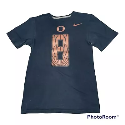 Nike Oregon Ducks Marcus Mariota Black NCAA Football Short Sleeve T Shirt Men S • $19.99