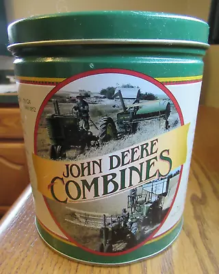 John Deere Harvester Works Combine Canister Tin - Model 17 And 12A - 1995 • $11.50