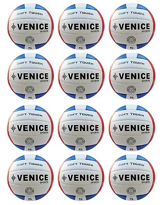 12 PACK Venice Sports Volleyball Soft Touch Ball Official Wholesale Lot Red/Blue • $169.99