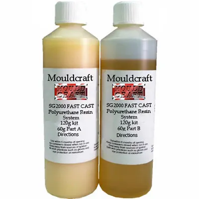 £4 • Buy Mouldcraft SG2000 120gm Fast Cast Polyurethane Liquid Plastic Casting Resin Kit