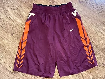 2017-18 Nike Virginia Tech Hokies #14 PJ Horne Game Worn Basketball Shorts • $99.99