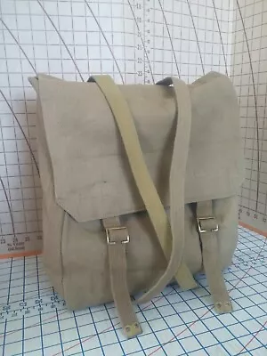 Vintage M.W. & S. Military Canvas Backpack Rucksack • $74.55